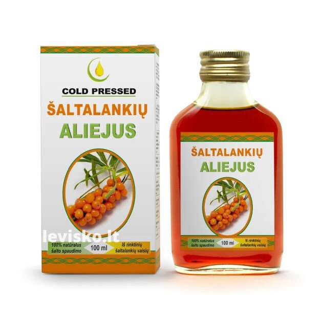 Nerafinuotas ŠALTALANKIŲ ALIEJUS 100% (180 mg karotinoidų), 100 ml.