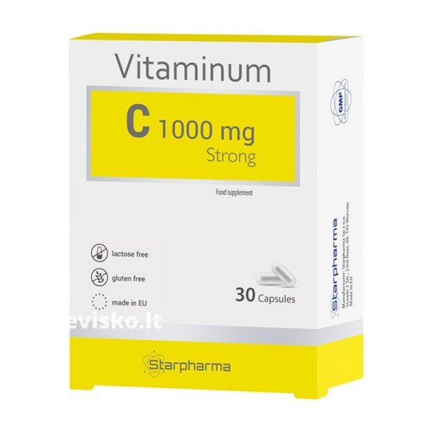 Maisto papildas Vitaminas C 1000 mg Strong