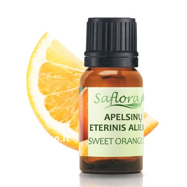 Apelsinų aliejus SAFLORA, 10 ml.
