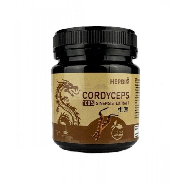 Maisto papildas Kininis kordicepso ekstraktas 14000 mg, 100 g.