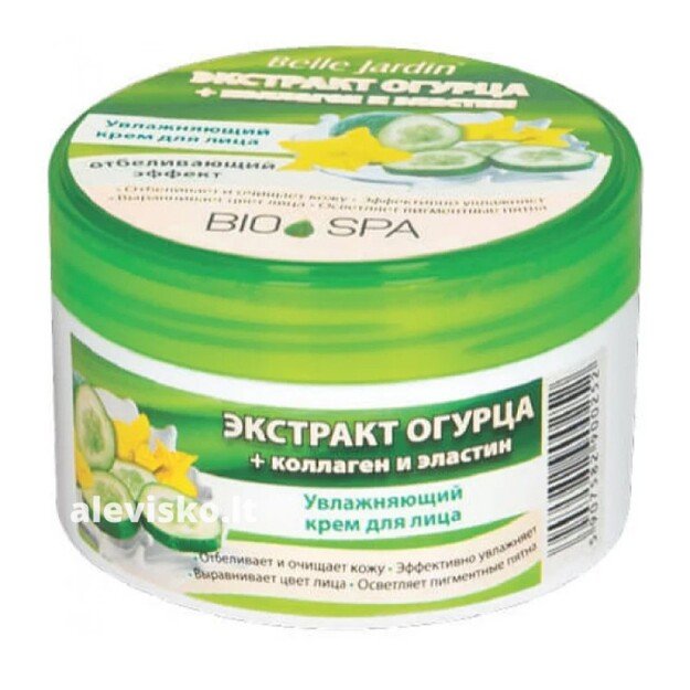 Belle Jardin veido kremas su agurko ekstraktu, 200 ml.