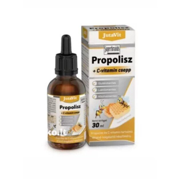 Jutavit Propolis su vitaminu C lašai, 30 ml