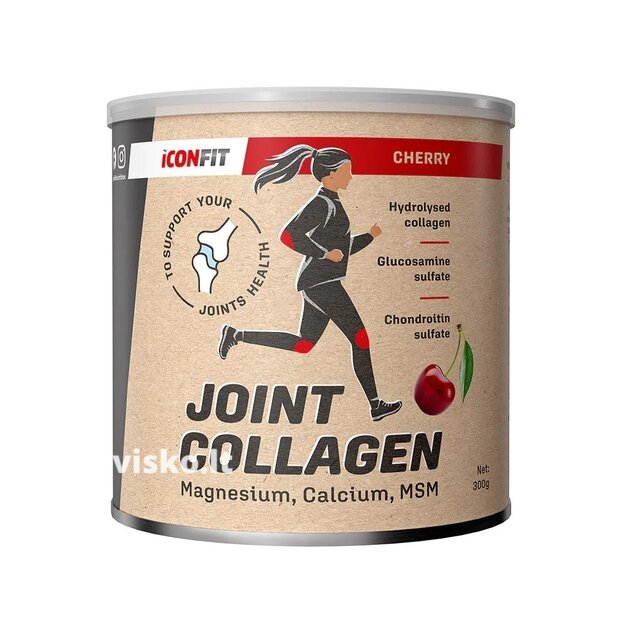Maisto papildas ICONFIT kolagenas sąnariams, 300 g (vyšnių sk.)