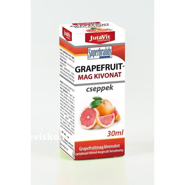 Maisto papildas Greipfrutų lašai + Vitaminas C JutaVit 30 ml.