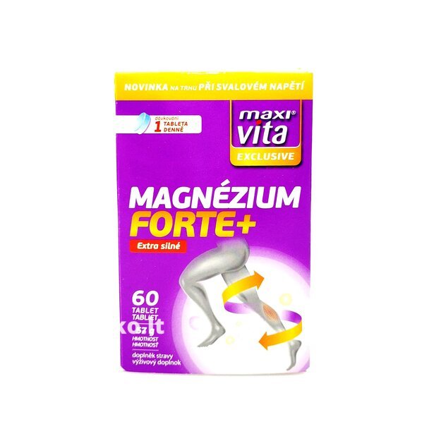 Maisto papildas Magnezium (magnis)  Extra Strong, 60 tab.